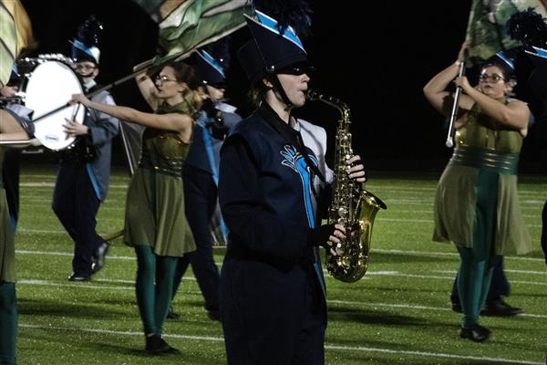 Chesapeake High School Marching Band Performing